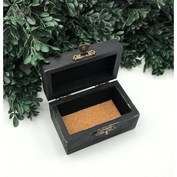 Decorative Wooden Trinket Box With Paper Roses & Birdcage Accents - Picture 5 of 6